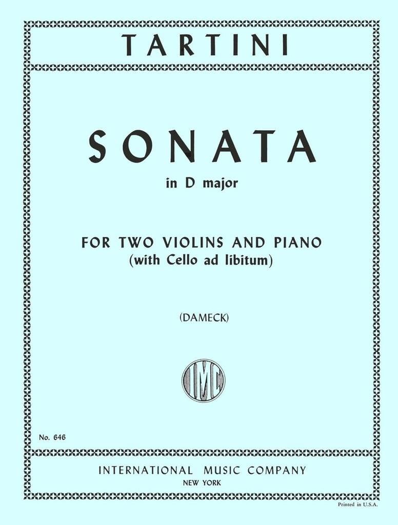 Sonata Re (Vc Ad Lib.)